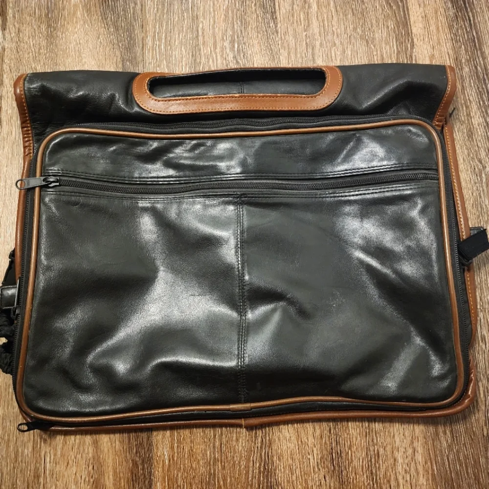 Vintage Leather Suitcase Saddle Bag